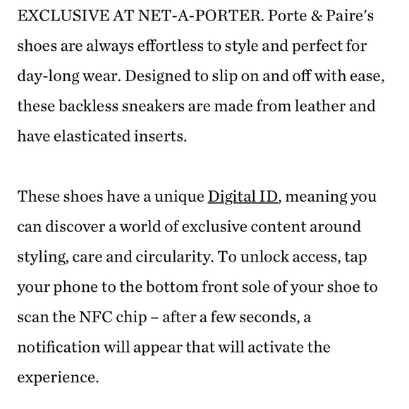 Porte & Paire White Backless Slip on Sneakers (exclusive to Net a Porter) - Picture 4 of 16